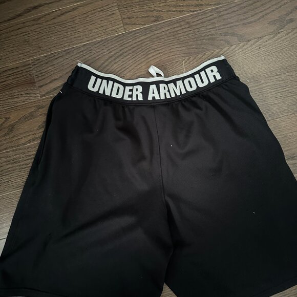 2 Pairs of Under Armour HeatGear Reflex Shorts - Black and Dark Navy/Blue - Picture 7 of 7